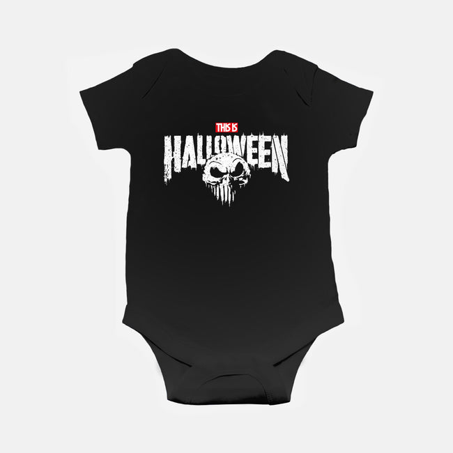 Punisher Skellington-Baby-Basic-Onesie-teesgeex