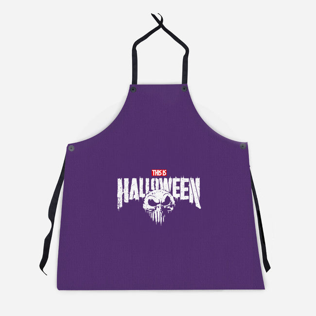 Punisher Skellington-Unisex-Kitchen-Apron-teesgeex