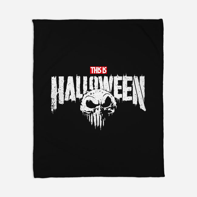 Punisher Skellington-None-Fleece-Blanket-teesgeex