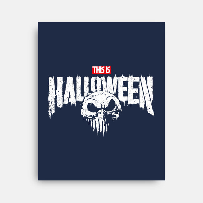 Punisher Skellington-None-Stretched-Canvas-teesgeex