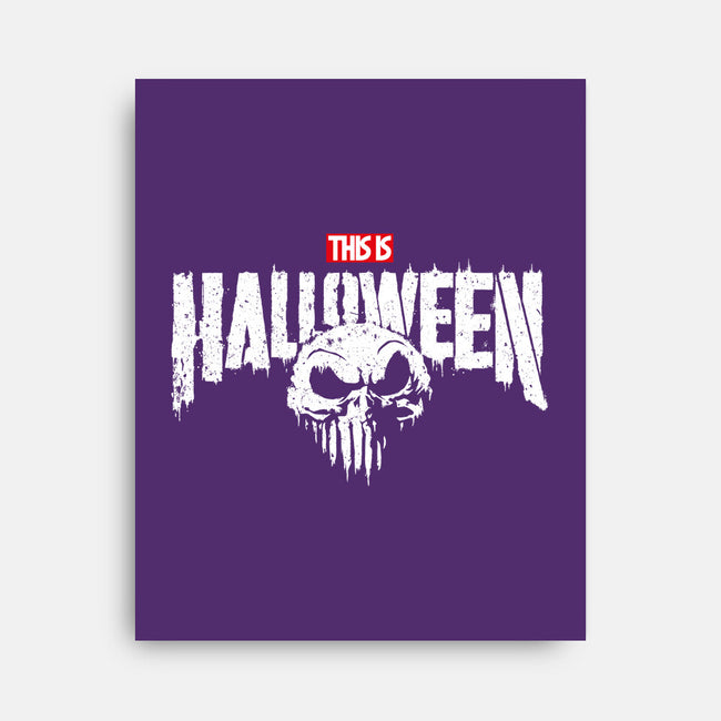 Punisher Skellington-None-Stretched-Canvas-teesgeex