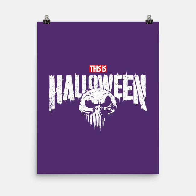 Punisher Skellington-None-Matte-Poster-teesgeex