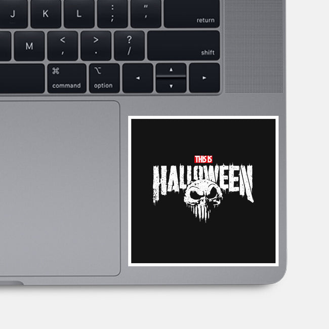 Punisher Skellington-None-Glossy-Sticker-teesgeex