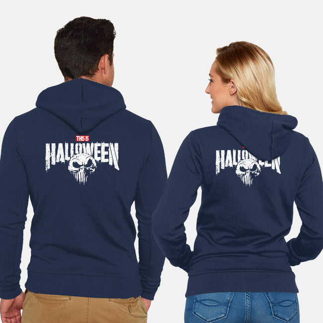 Punisher Skellington-Unisex-Zip-Up-Sweatshirt-teesgeex