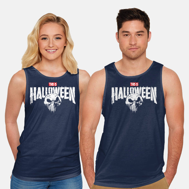 Punisher Skellington-Unisex-Basic-Tank-teesgeex
