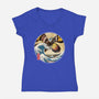 The Great Giant Moth Off-Womens-V-Neck-Tee-DrMonekers