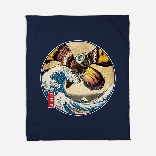 The Great Giant Moth Off-None-Fleece-Blanket-DrMonekers