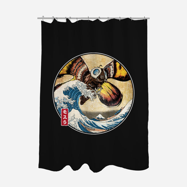 The Great Giant Moth Off-None-Polyester-Shower Curtain-DrMonekers