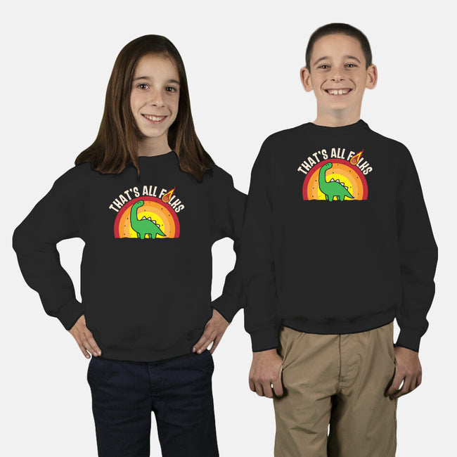 That's All Folks-Youth-Crew Neck-Sweatshirt-turborat14