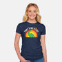 That's All Folks-Womens-Fitted-Tee-turborat14