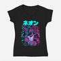 Final Neon-Womens-V-Neck-Tee-Bruno Mota