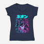 Final Neon-Womens-V-Neck-Tee-Bruno Mota
