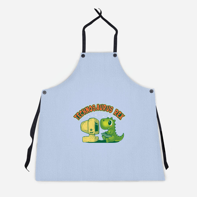 Technosaurus Rex-Unisex-Kitchen-Apron-erion_designs