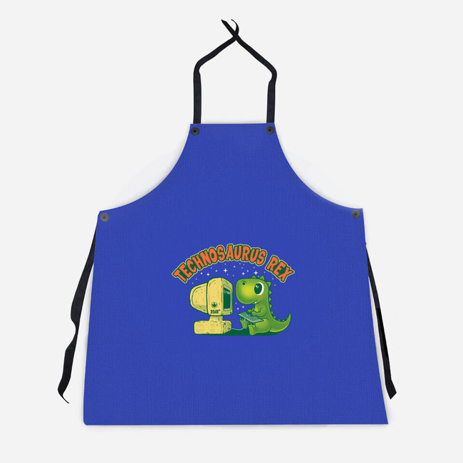 Technosaurus Rex-Unisex-Kitchen-Apron-erion_designs