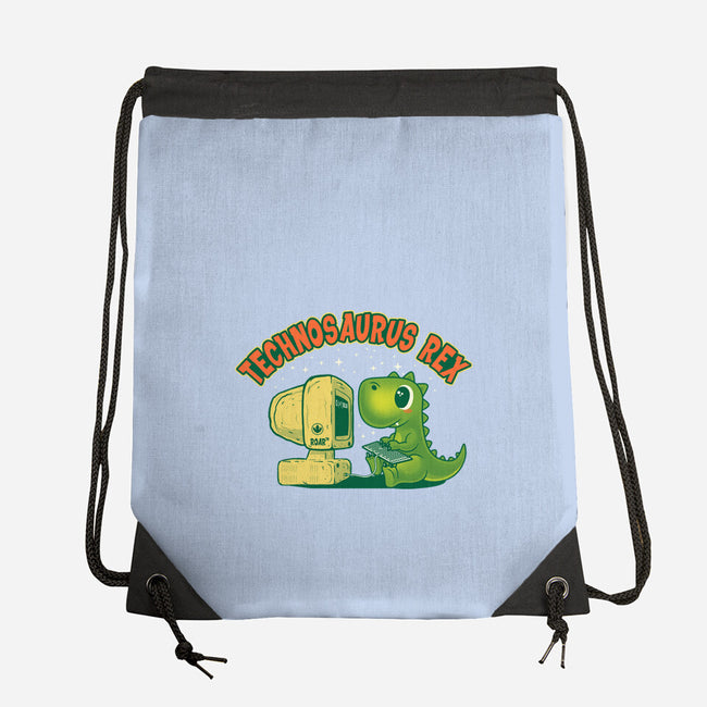 Technosaurus Rex-None-Drawstring-Bag-erion_designs