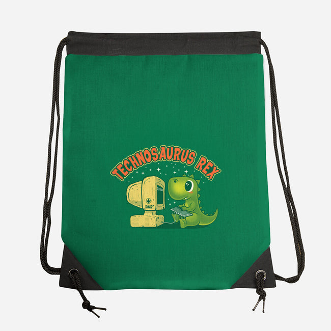 Technosaurus Rex-None-Drawstring-Bag-erion_designs