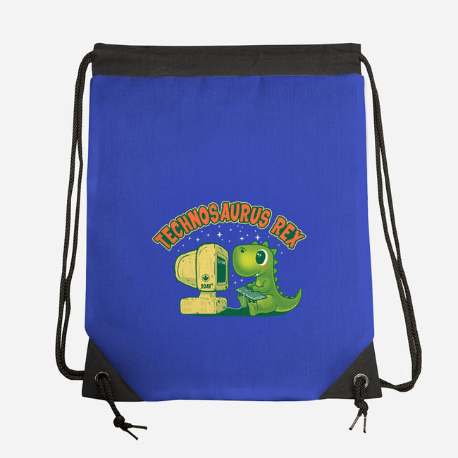 Technosaurus Rex-None-Drawstring-Bag-erion_designs