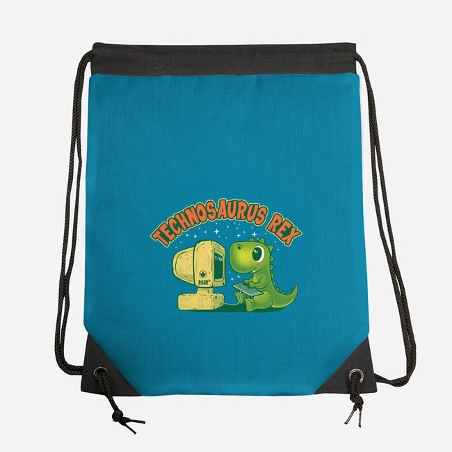 Technosaurus Rex-None-Drawstring-Bag-erion_designs
