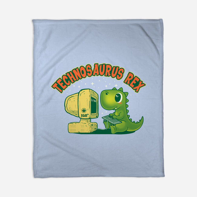 Technosaurus Rex-None-Fleece-Blanket-erion_designs