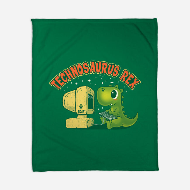 Technosaurus Rex-None-Fleece-Blanket-erion_designs