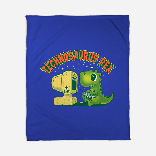 Technosaurus Rex-None-Fleece-Blanket-erion_designs