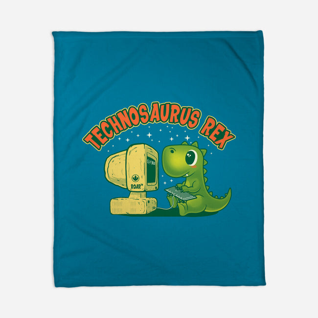 Technosaurus Rex-None-Fleece-Blanket-erion_designs