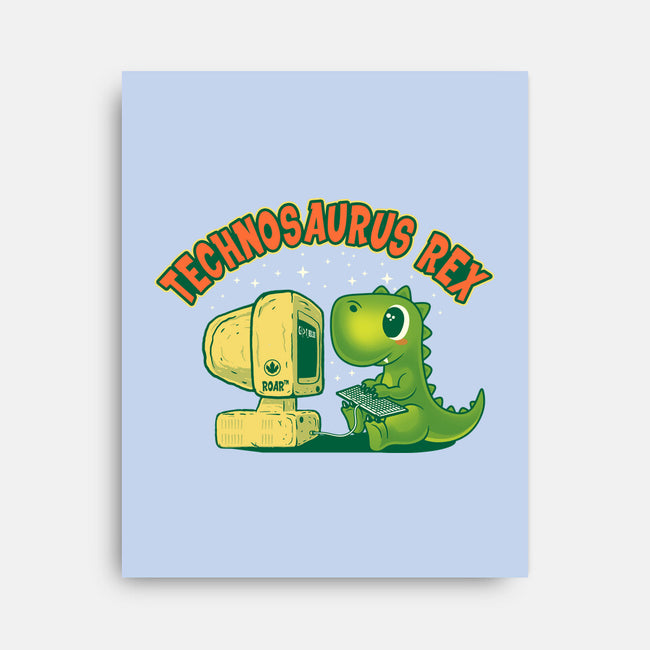 Technosaurus Rex-None-Stretched-Canvas-erion_designs