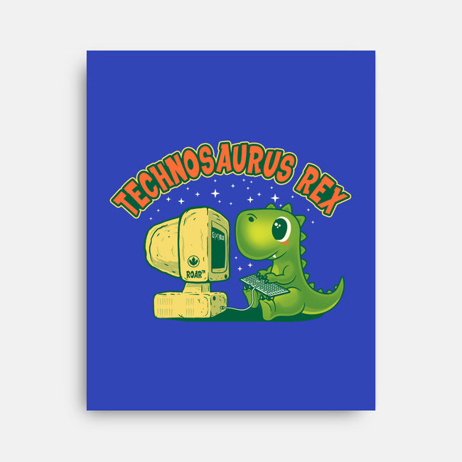 Technosaurus Rex-None-Stretched-Canvas-erion_designs