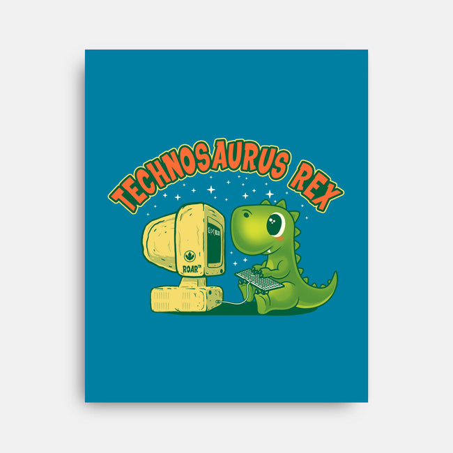 Technosaurus Rex-None-Stretched-Canvas-erion_designs