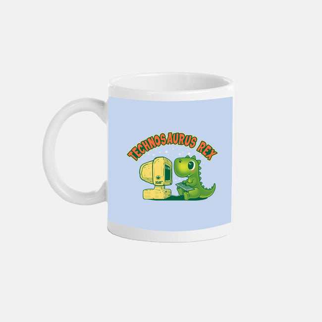 Technosaurus Rex-None-Mug-Drinkware-erion_designs