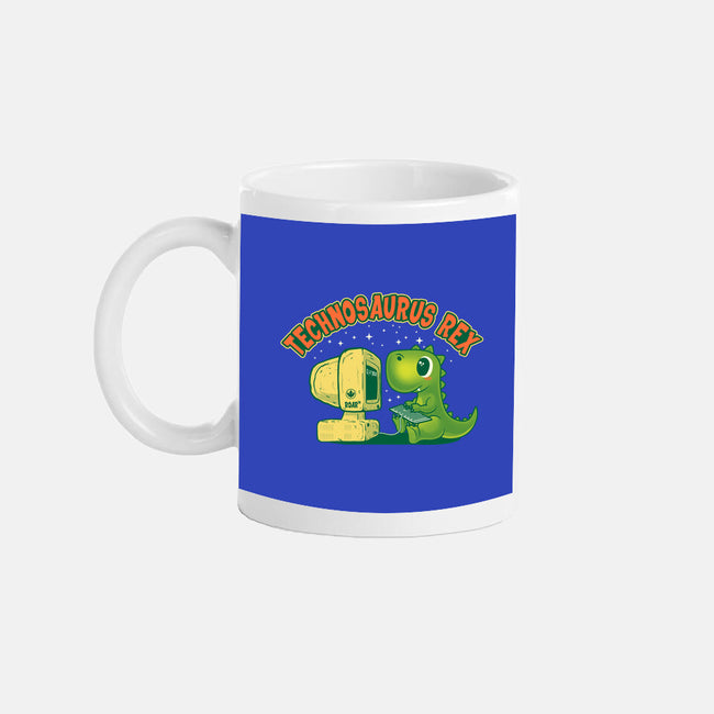 Technosaurus Rex-None-Mug-Drinkware-erion_designs
