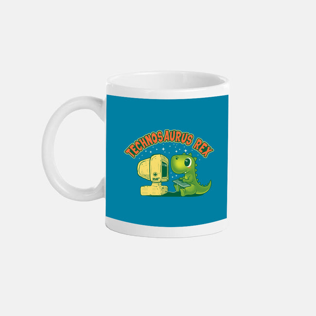 Technosaurus Rex-None-Mug-Drinkware-erion_designs