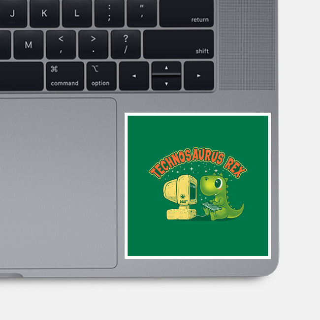 Technosaurus Rex-None-Glossy-Sticker-erion_designs