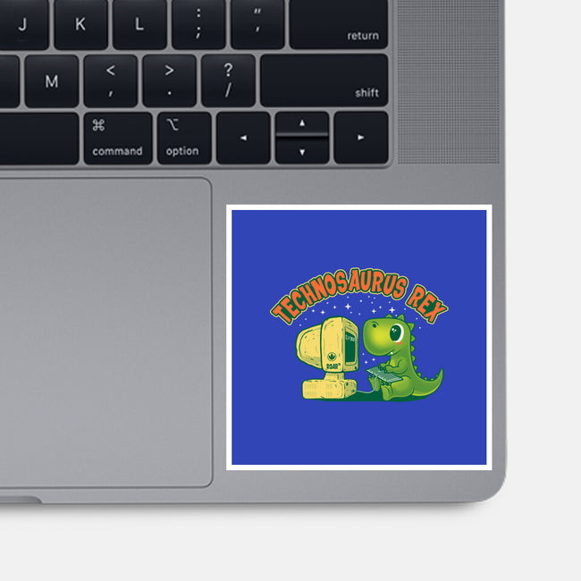 Technosaurus Rex-None-Glossy-Sticker-erion_designs