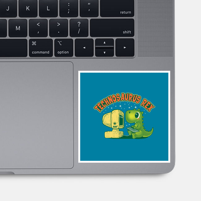 Technosaurus Rex-None-Glossy-Sticker-erion_designs
