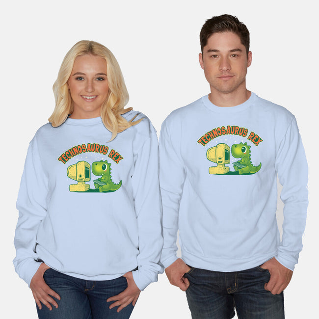Technosaurus Rex-Unisex-Crew Neck-Sweatshirt-erion_designs