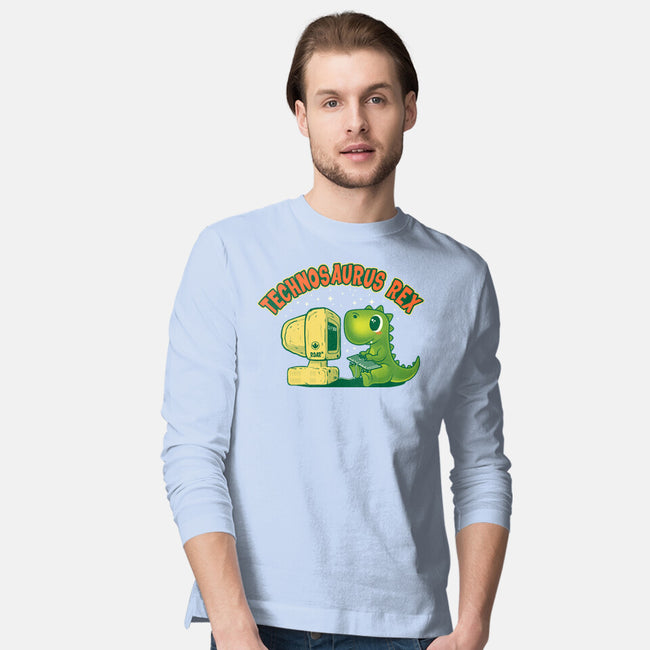 Technosaurus Rex-Mens-Long Sleeved-Tee-erion_designs