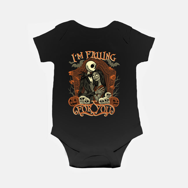 Falling For You-Baby-Basic-Onesie-rmatix