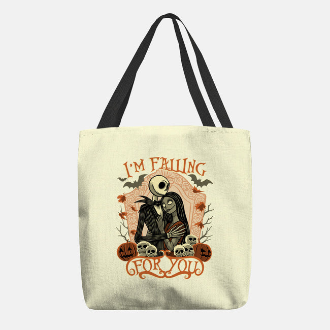 Falling For You-None-Basic Tote-Bag-rmatix