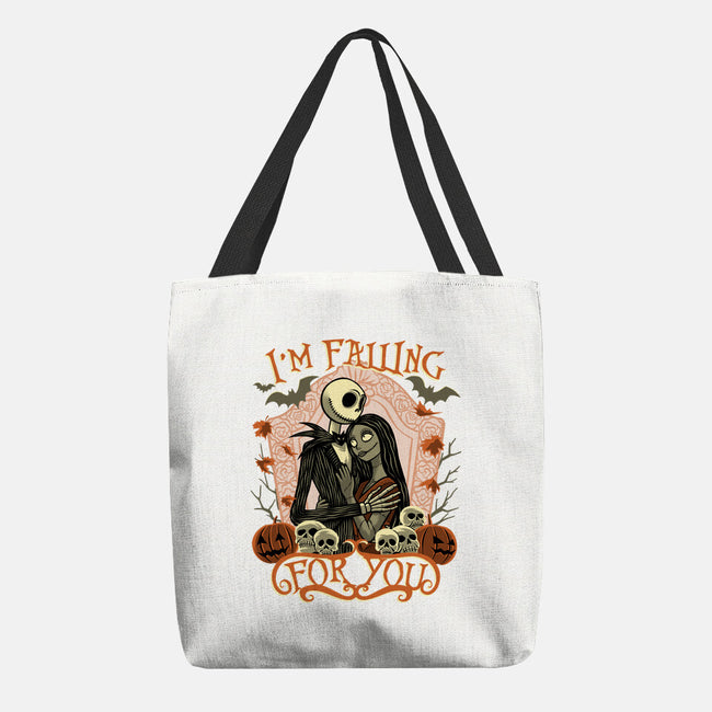 Falling For You-None-Basic Tote-Bag-rmatix