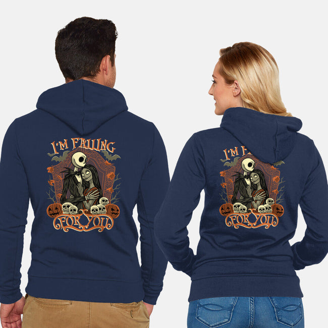 Falling For You-Unisex-Zip-Up-Sweatshirt-rmatix