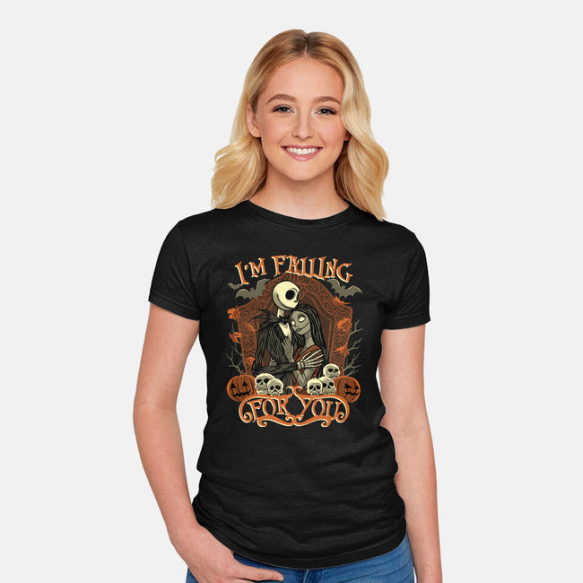 Falling For You-Womens-Fitted-Tee-rmatix