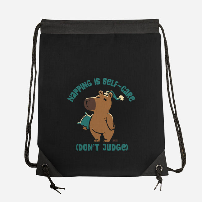 Don't Judge My Napping-None-Drawstring-Bag-worlddominationforcats