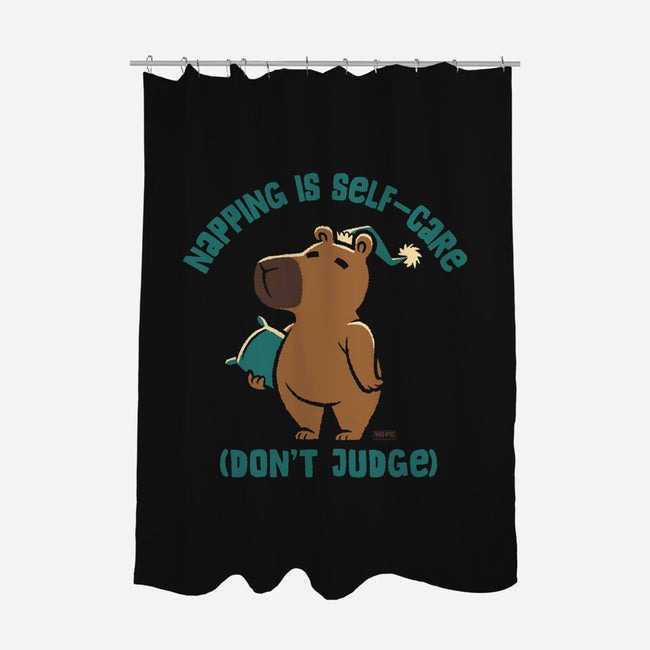 Don't Judge My Napping-None-Polyester-Shower Curtain-worlddominationforcats