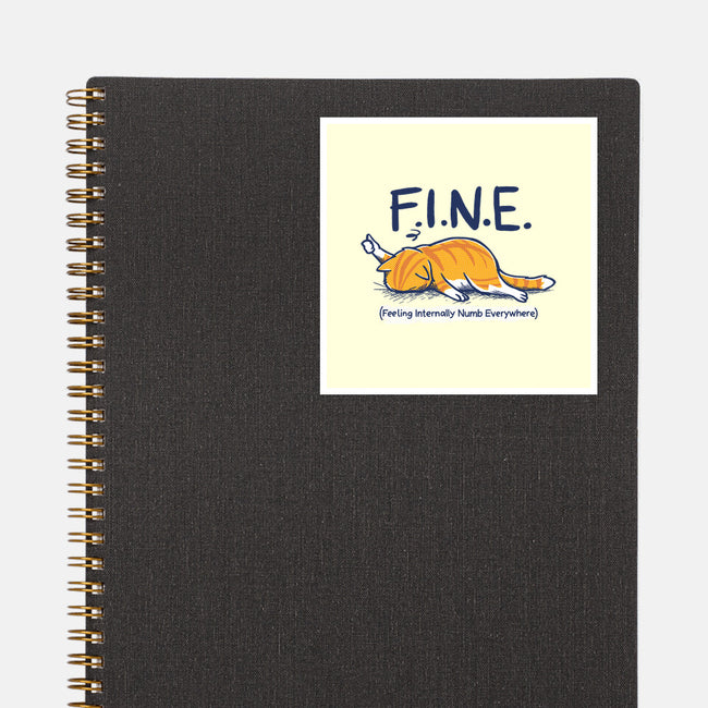 Feeling Internally Numb Everywhere-None-Glossy-Sticker-Danhood