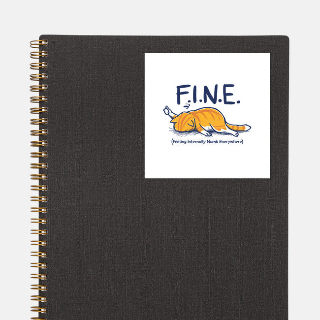 Feeling Internally Numb Everywhere-None-Glossy-Sticker-Danhood