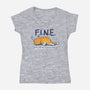 Feeling Internally Numb Everywhere-Womens-V-Neck-Tee-Danhood