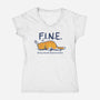 Feeling Internally Numb Everywhere-Womens-V-Neck-Tee-Danhood