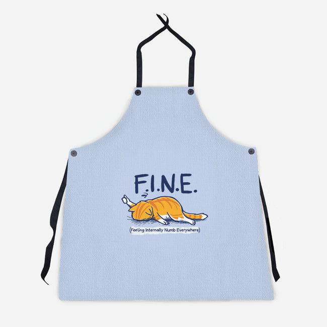 Feeling Internally Numb Everywhere-Unisex-Kitchen-Apron-Danhood