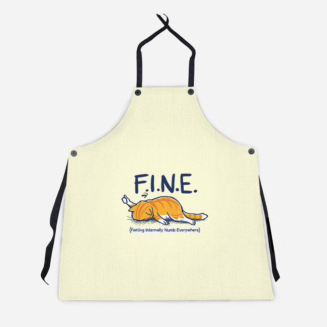Feeling Internally Numb Everywhere-Unisex-Kitchen-Apron-Danhood